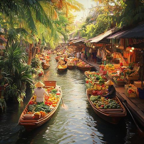 Thailand’s Floating Markets Explore Unique Water-Based Culture and Traditions